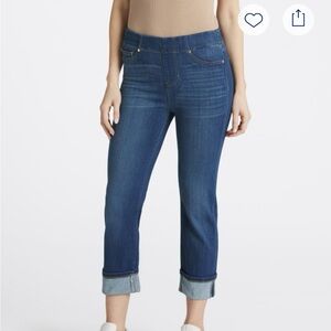 Liverpool Blue Ankle Cropped Jeans with Stretch